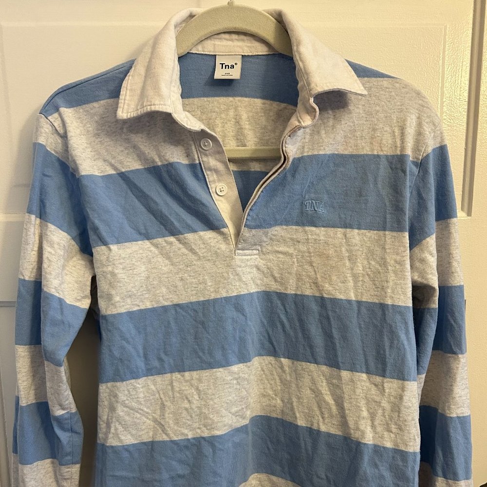 Striped TNA Oversized Shirt